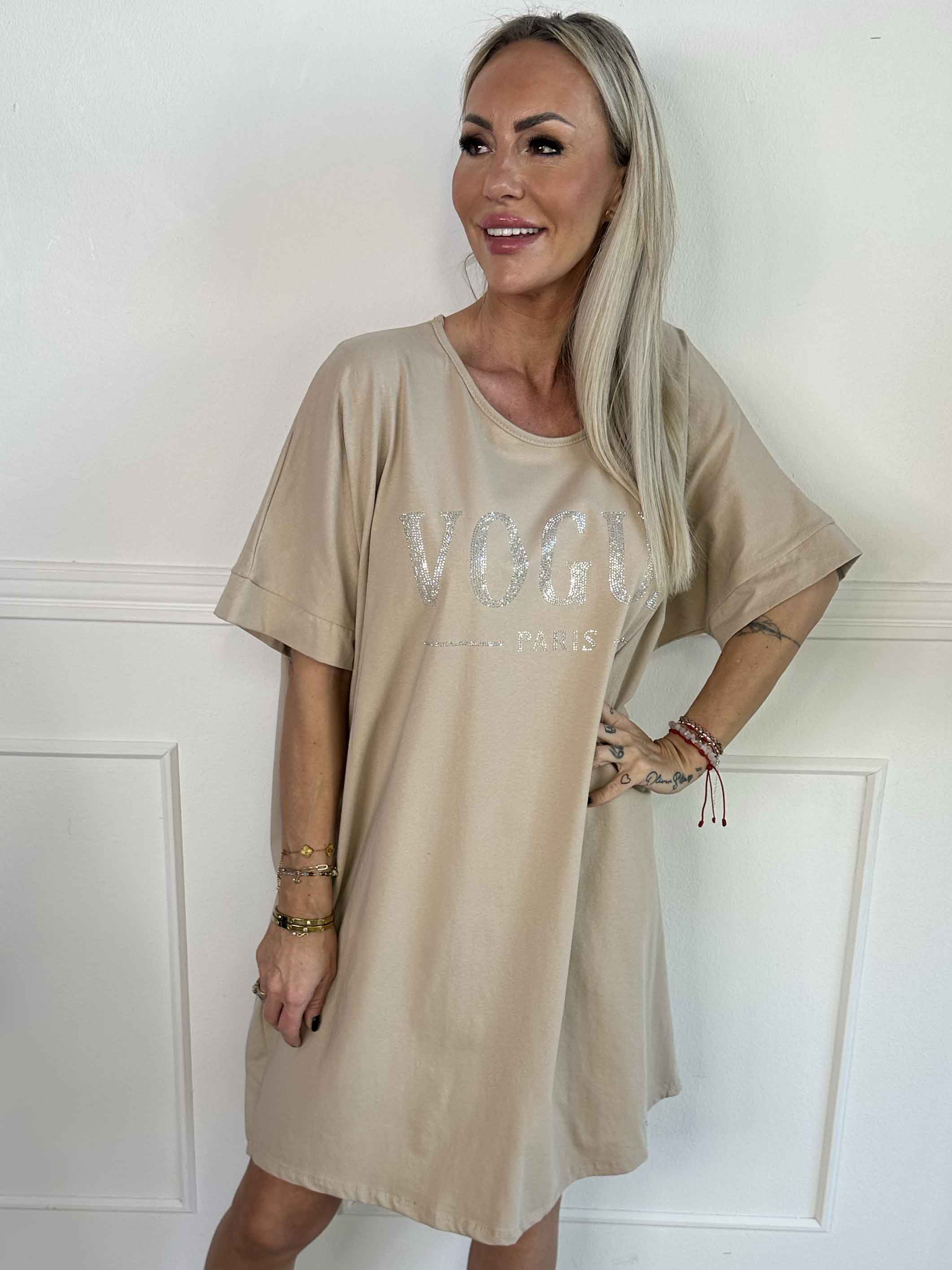 Mintu Dress - T-shirtkjole i bomuld med similisten